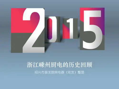 浙江嵊州厨电的历史回顾