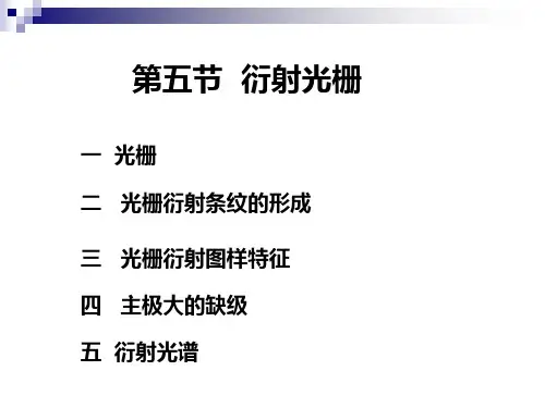 大学物理-第五节 光栅衍射