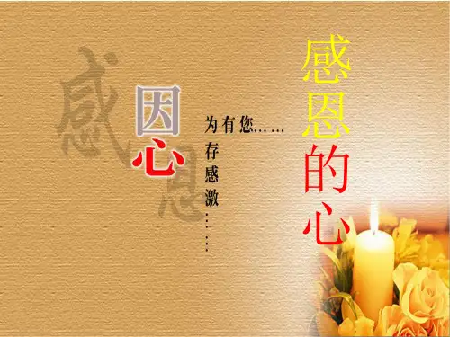 《感恩的心》手语操音乐课件分析