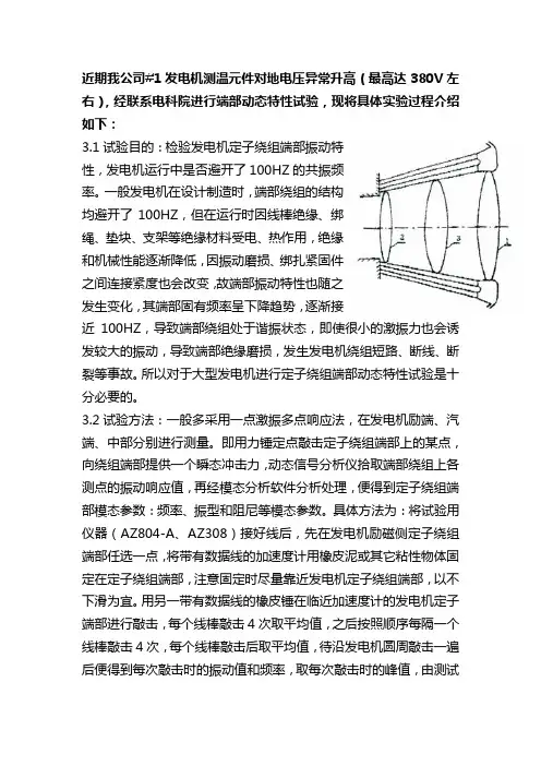 发电机动态特性试验