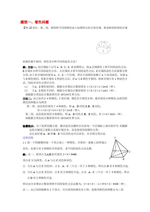 着色问题