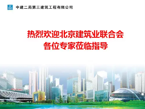 鲁班奖优质项目验收质量汇报文件(近百页,附图丰富)