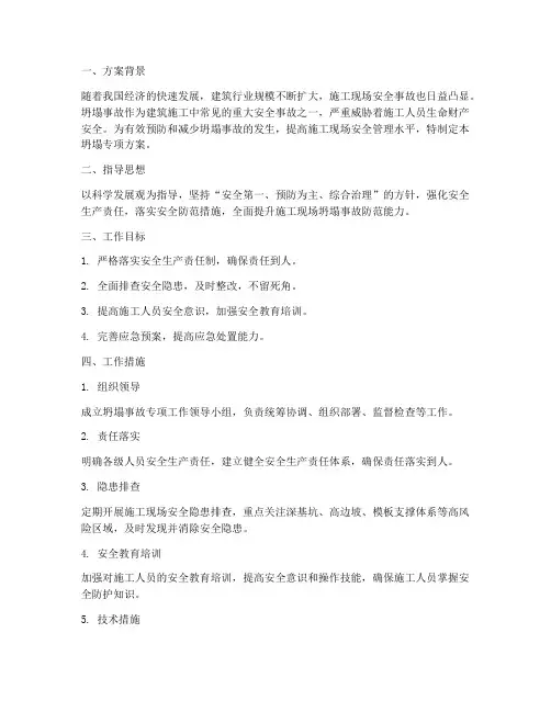 坍塌专项方案