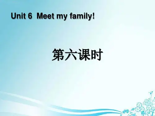 《Meet my family!》第六课时PPT课件