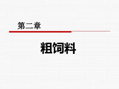 第二章 粗饲料