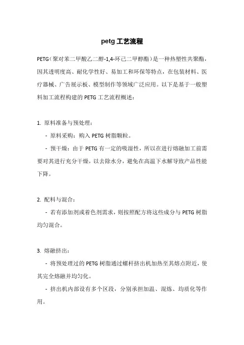 petg工艺流程