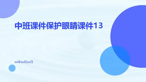 中班课件保护眼睛课件13