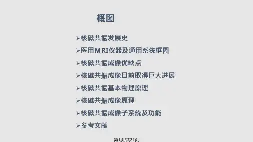 核磁共振成像PPT课件