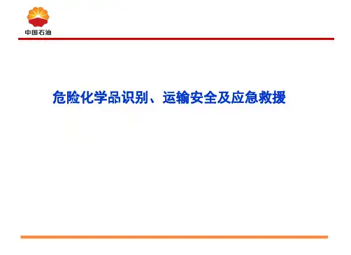 危险化学品识别、运输安全及应急救援