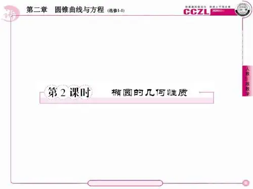 高二数学(人教B版)选修1-1全册课件1、2-1-2椭圆的几何性质