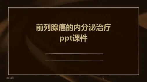 2024版年度前列腺癌的内分泌治疗ppt课件