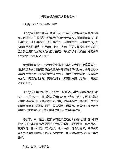 扶阳法类方要义之桂枝类方