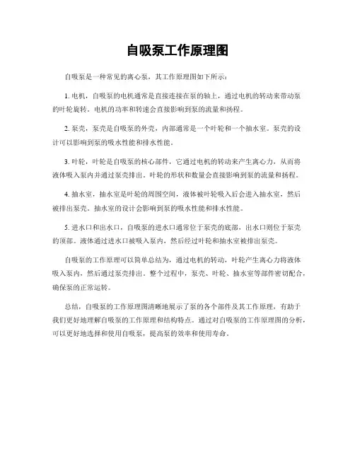 自吸泵工作原理图