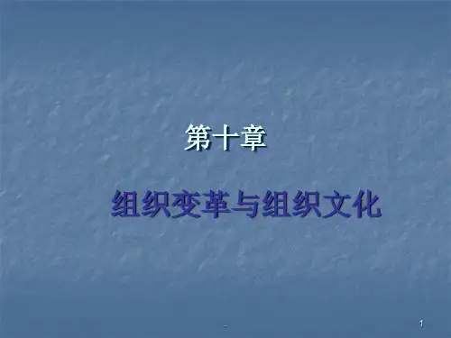 管理学组织变革与组织文化ppt课件