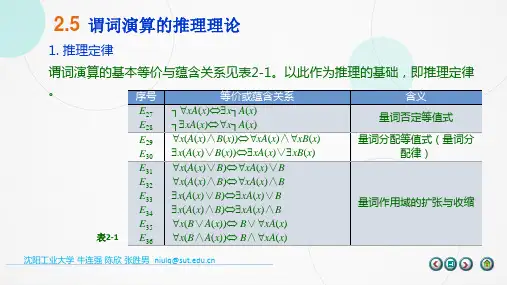 2_5_谓词演算的推理理论[19页]