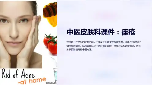 《中医皮肤科课件：痤疮》
