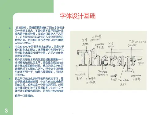 字体设计基础PPT课件