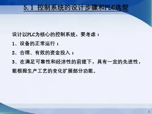 PLC控制系统硬件设计