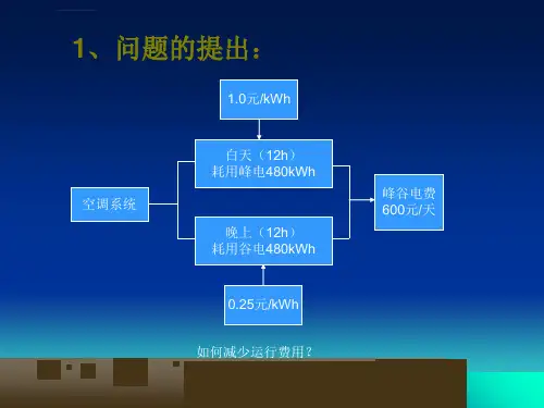 冰蓄冷空调系统教学文案ppt课件