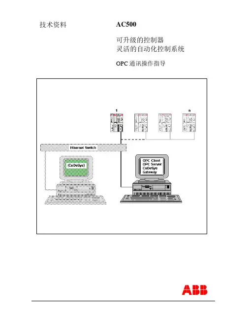 ABB PLC OPC 通讯操作指导