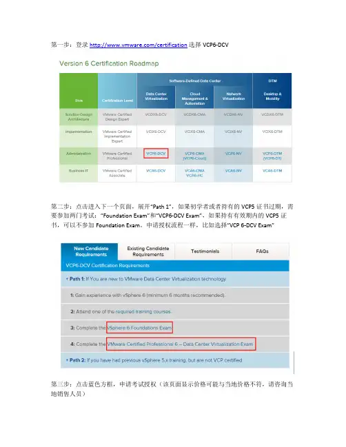 VMware考试认证流程6.0