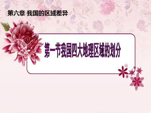 中图版七下地理 6.1我国四大地理区域的划分 课件  (共20张PPT)