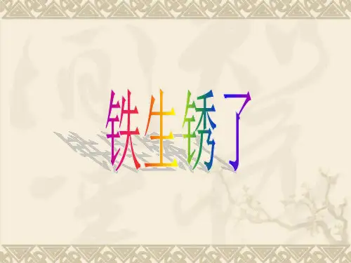 最新教科版小学科学六年级下册《铁生锈了》教学课件