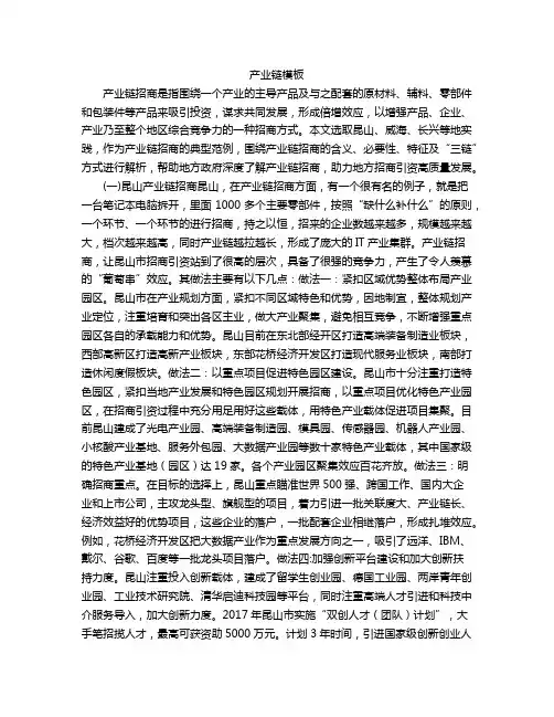产业链模板