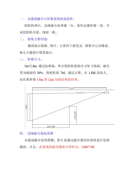 关于投影双通道融合注意事项