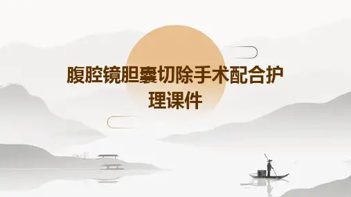 腹腔镜胆囊切除手术配合护理课件