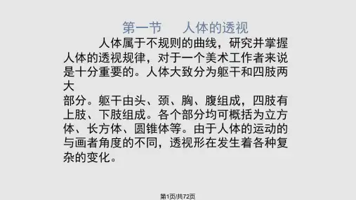 透视学人物透视张岩PPT课件
