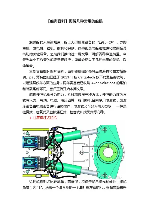 【船海百科】图解几种常用的舵机