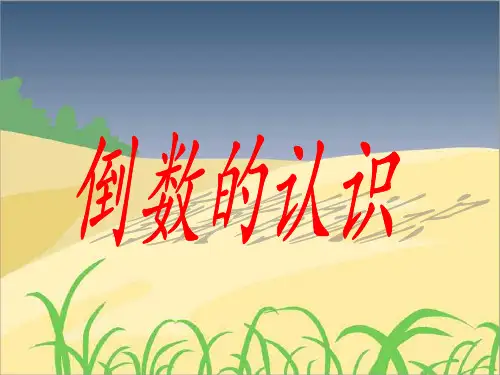倒数的认识PPT优秀课件