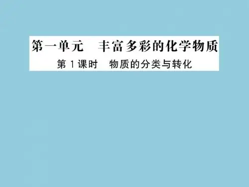 1.1.1物质的分类与转化课件(苏教版必修1)