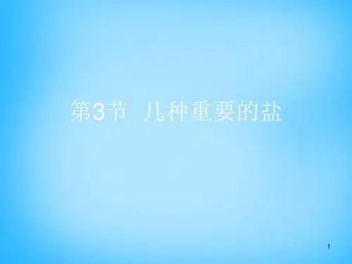 九年级化学下册 第7章 第3节《几种重要的盐》复习课件 (新版)沪教版.ppt