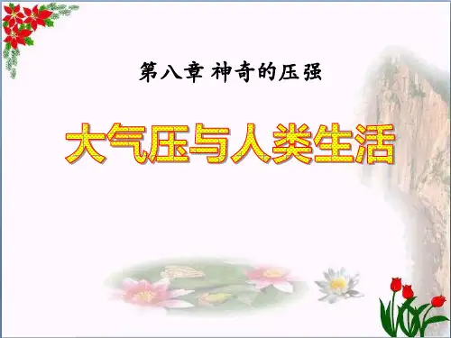 《大气压与人类生活》神奇的压强精品 课件 