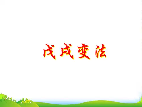 高中历史 专题九戊戌变法课件 人民选修1