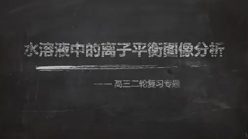 2018高考化学《 水溶液中的离子平衡图像分析》示范课课件14PPT