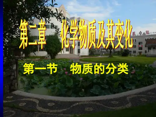 人教化学必修1物质的分类PPTPPT课件PPT(63页)