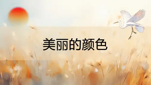 9 美丽的颜色  课件(共27张PPT)  2024-2025学年语文部编版八年级上册.ppt