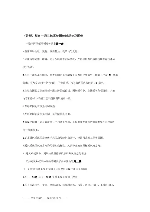 通风图纸绘制标准