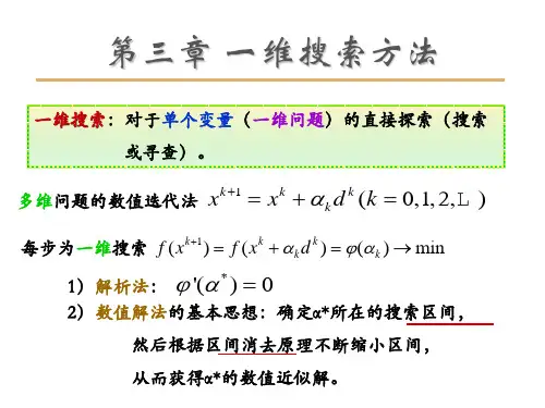 第三章 一维搜索方法