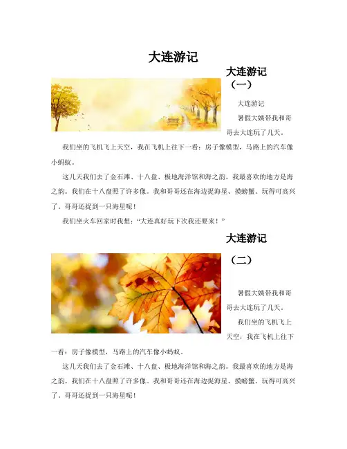 大连游记(共10篇)