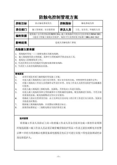 重大危险源管理方案