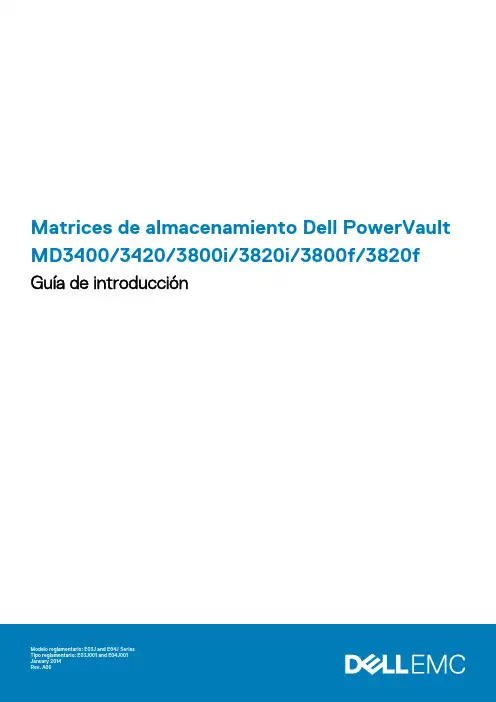 Dell PowerVault MD3400 3420 3800i 3820i 3800f 3820