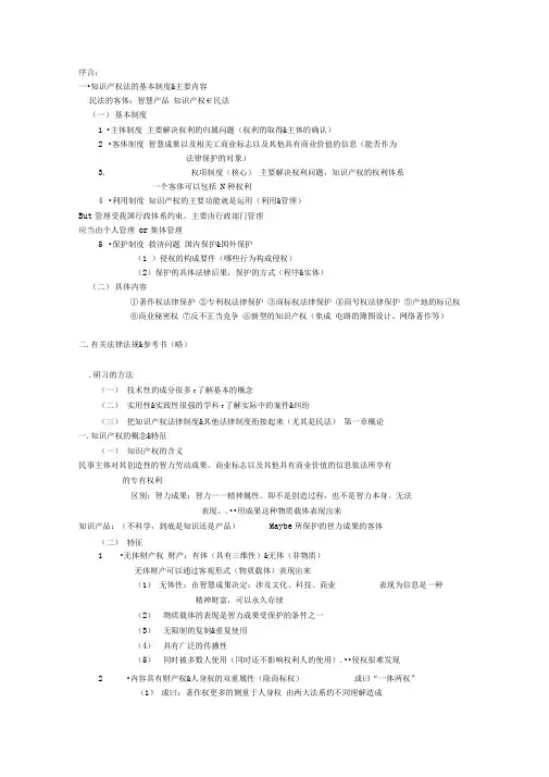 知识产权法笔记