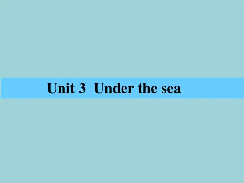 2022高中英语一轮复习课件：第一部分选修七Unit3Underthesea