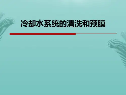 冷却水系统的清洗和预膜.优秀精选PPT