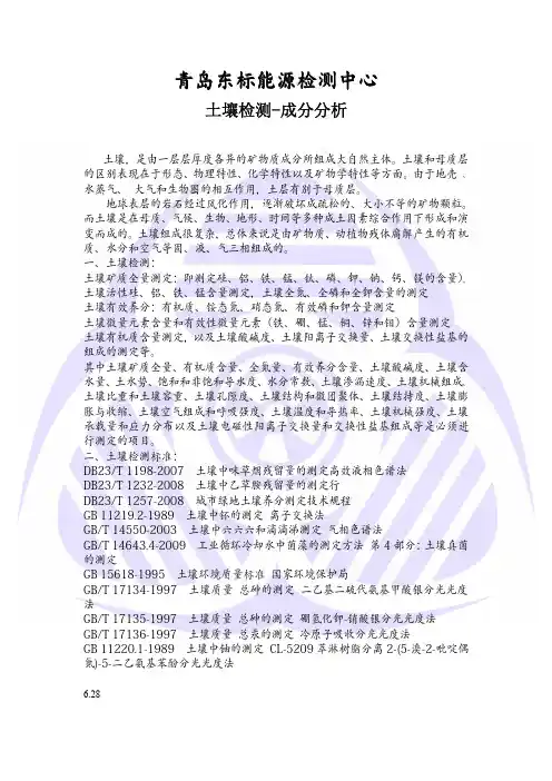 土壤检测-成分分析
