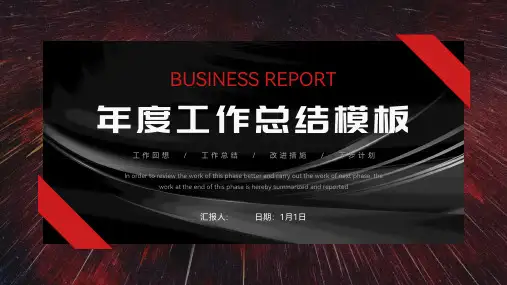 创意年度工作总结PPT模板